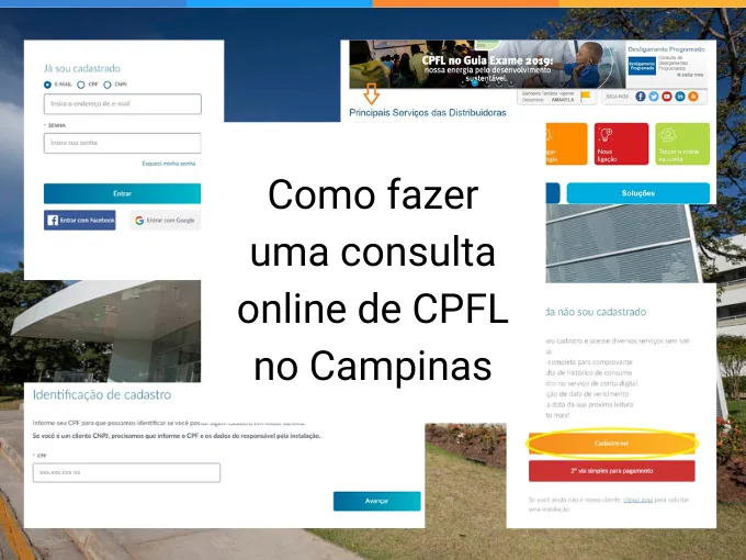 Como fazer uma consulta online de CPFL no Campinas