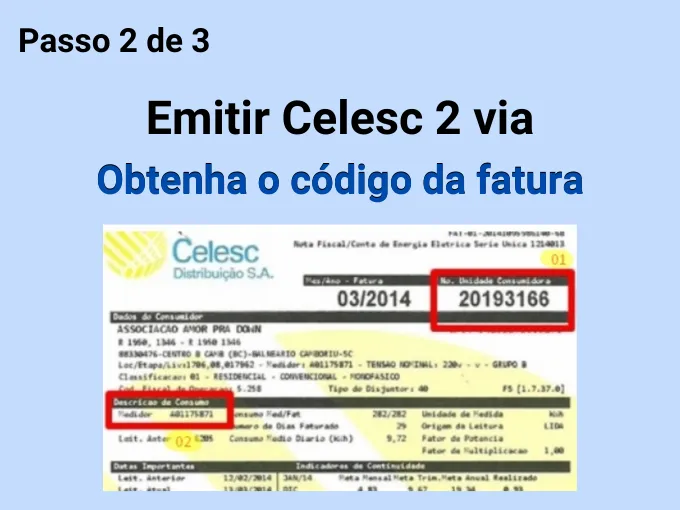 Obtenha o código da fatura