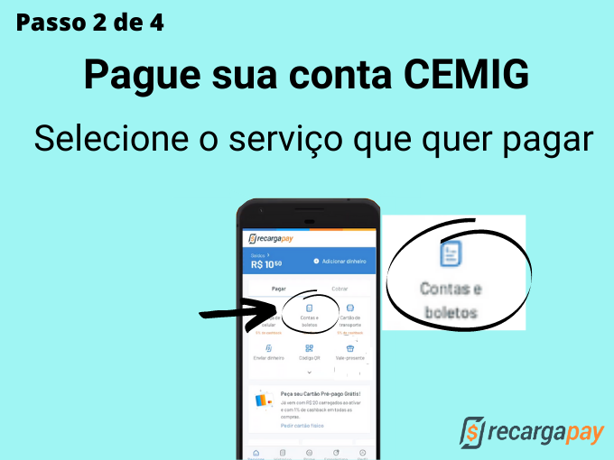 Passo 2 de 4 para Pagar sua conta CEMIG