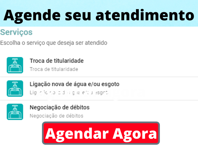 Agendar atendimento Águas de Manaus