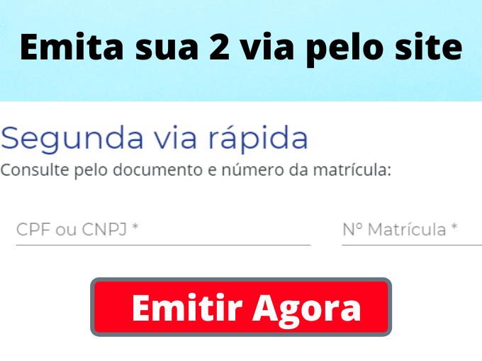 Emitir segunda via