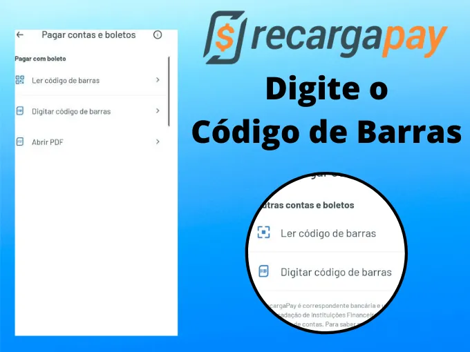 insira o código de barras
