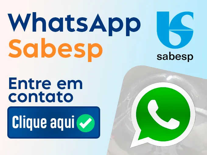 WhatsApp Sabesp para emitir 2 via 