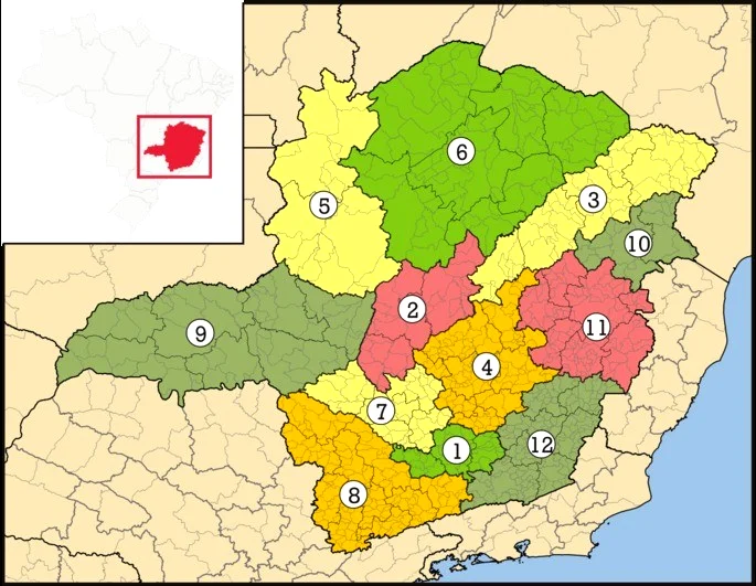 Mapa de Minas Gerais
