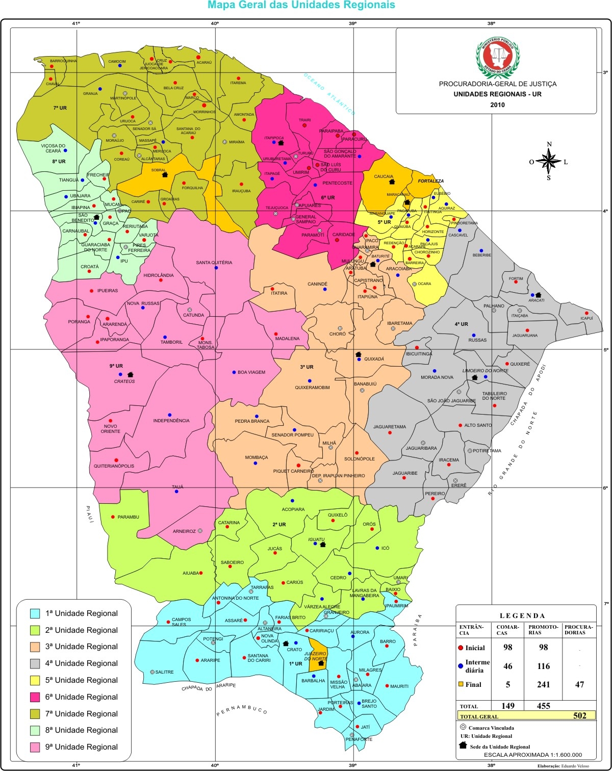 Mapa do Ceará