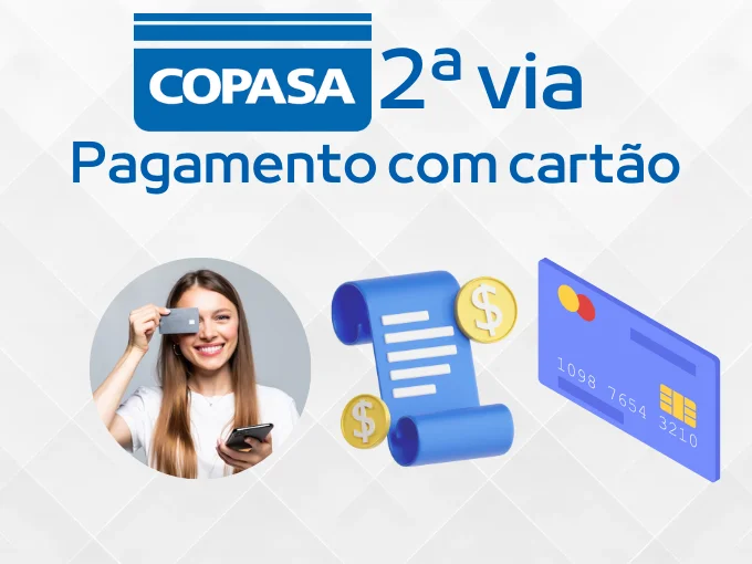 Copasa 2 via: Fazer o pagamento com cartão de crédito