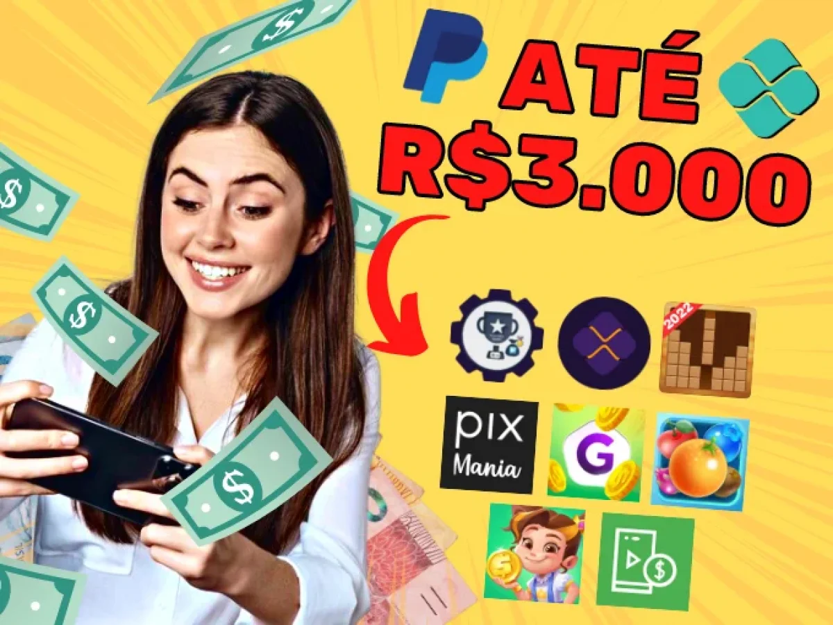 8 jogos para ganhar dinheiro de verdade via PIX e PayPal