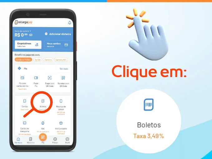 Passo 4 emitir segunda via Copel sem senha: clique em boletos