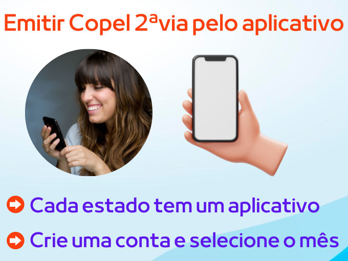 Para emitir segunda via Copel pelo aplicativo, crie uma conta e selecione o mês
